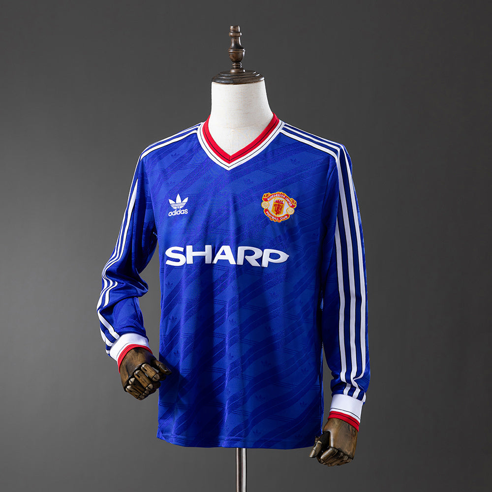 Manchester United Jersey 1986-88 Third Retro Kit Long