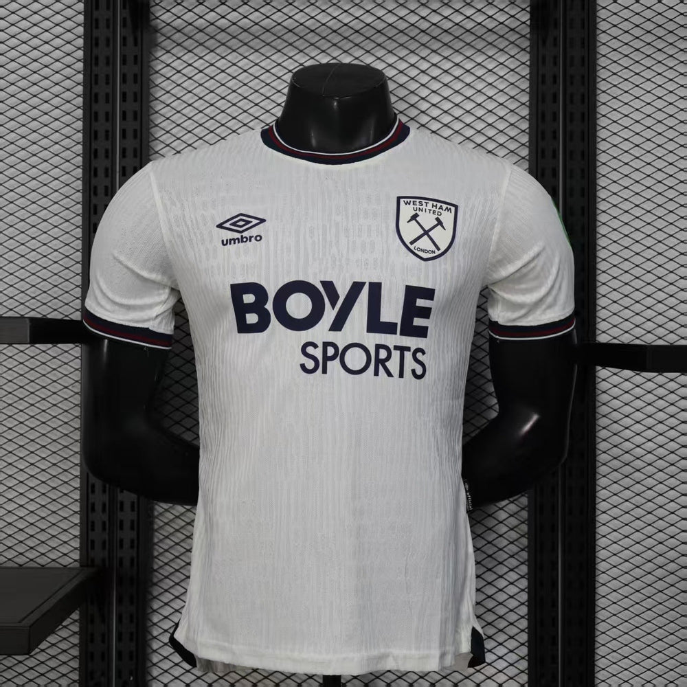 Player Version West Ham United Away Jersey 25/26 Football