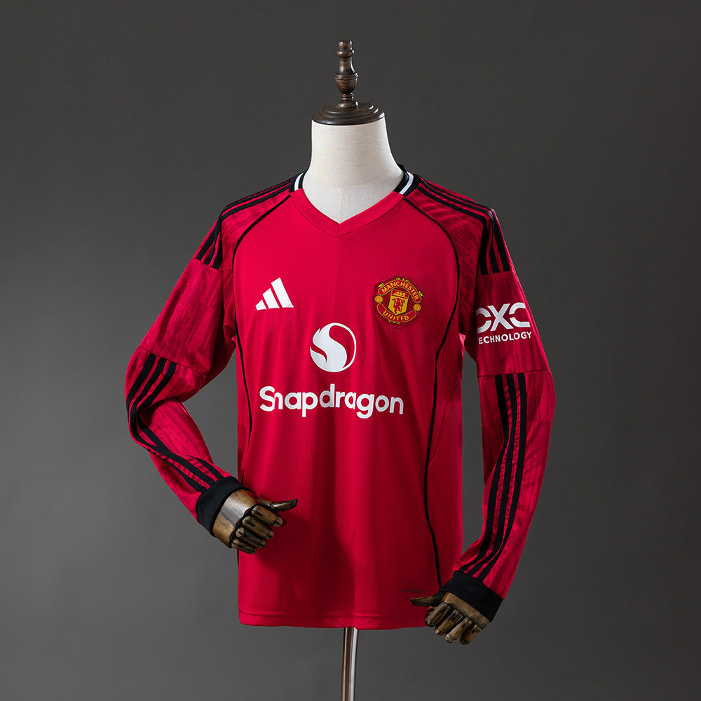 Manchester United Jersey 25/26 Home Football Kit Long