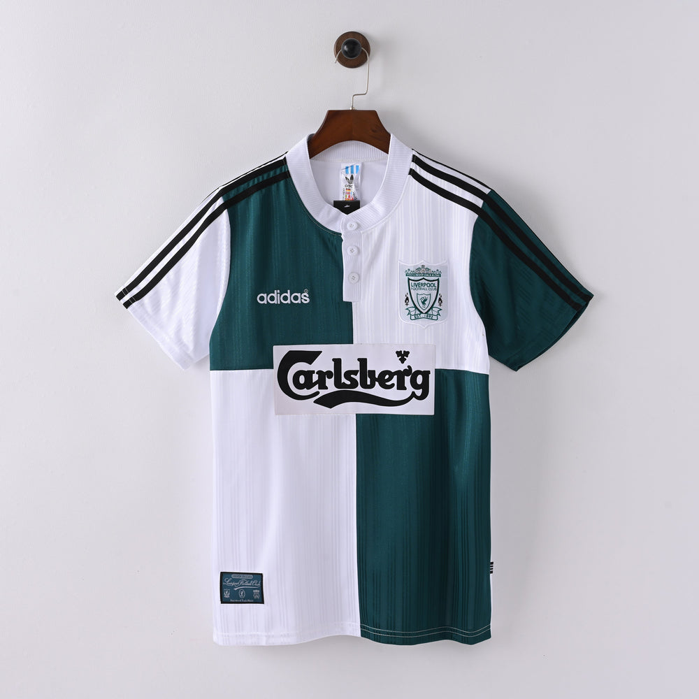 Retro Liverpool Away Jersey 1995-96 Football Kit Soccer