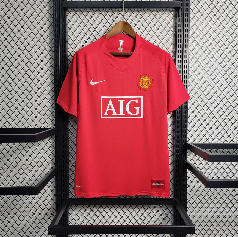 Manchester United Jersey Home Kit 07/08 Retro Football Team