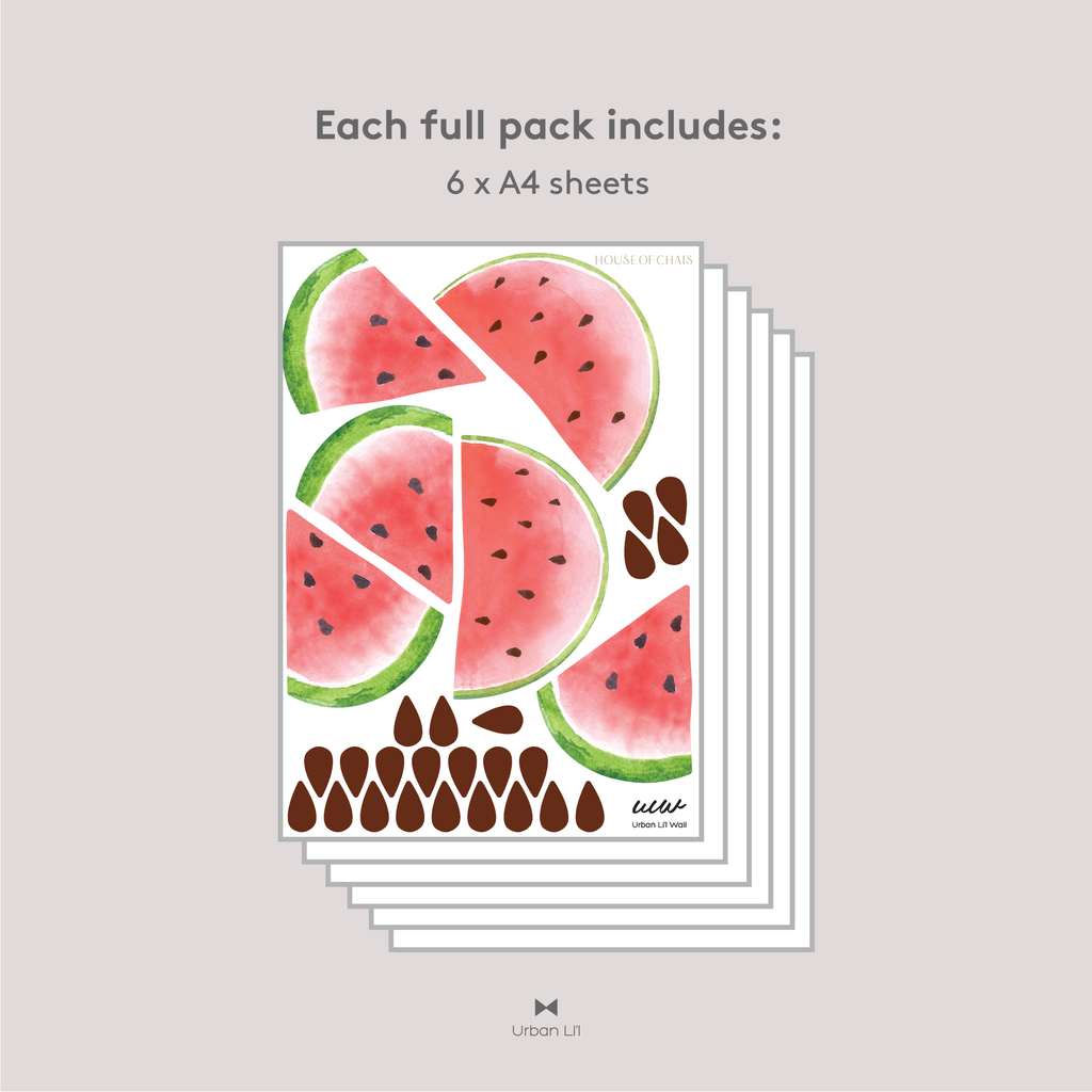One In a Melon Fabric Decal by Houseofchais x Urban Li'l