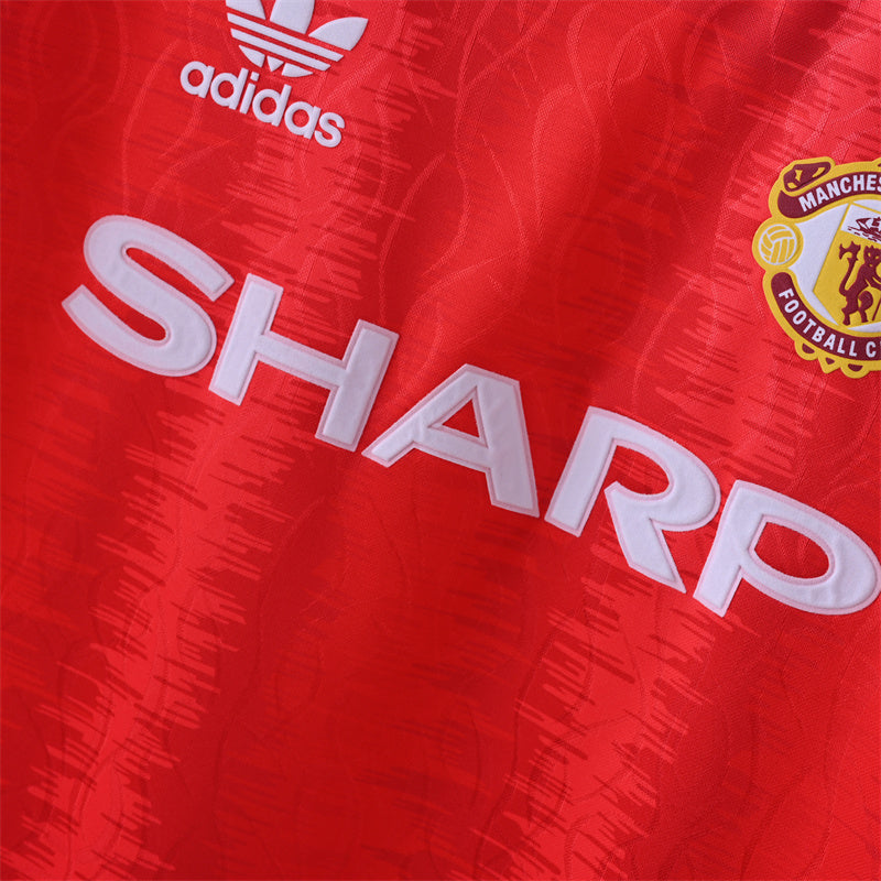 Retro Manchester United Jersey 1991-92 Home Football Kit product image 5