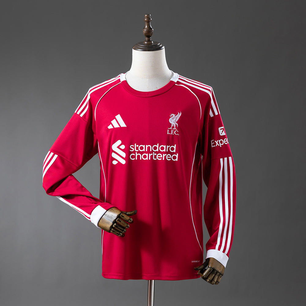 Liverpool Jersey 25/26 Home Football Kit Long Sleeves product image 1
