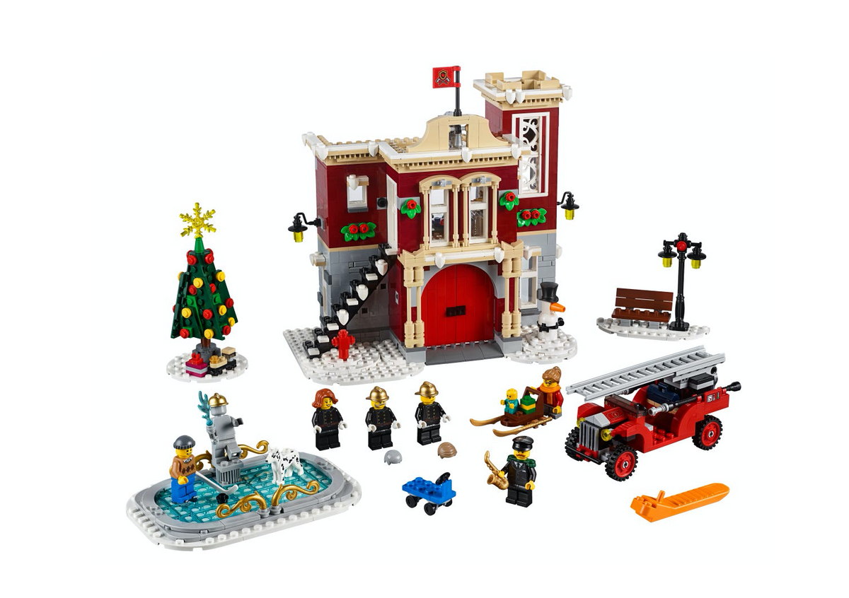 10263 Winter Village Fire Station product image 2, provided for visual reference and product detail review