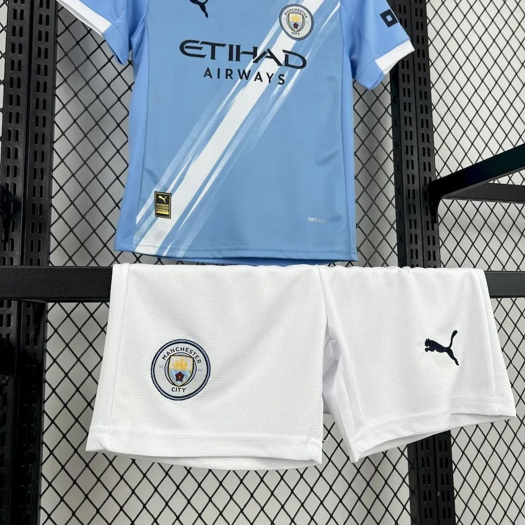 Kids Manchester City Home Jersey 25/26 Football Kit Soccer product image 5
