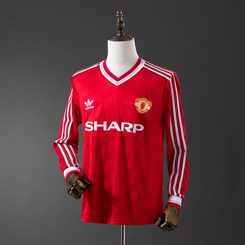 Manchester United Jersey 1986-88 Home Retro Kit Long Sleeves product image 1