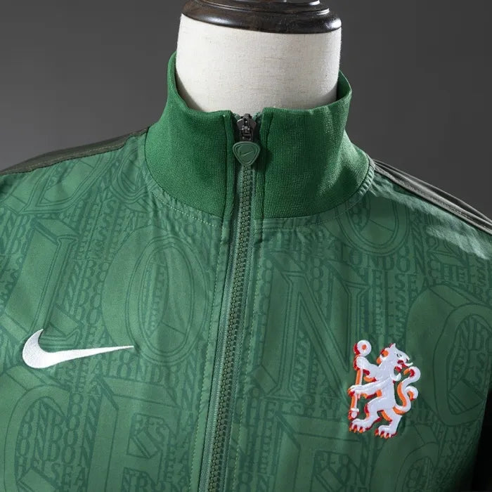 Chelsea Windbreaker 2025/26 Army Green Football Kit product image 2