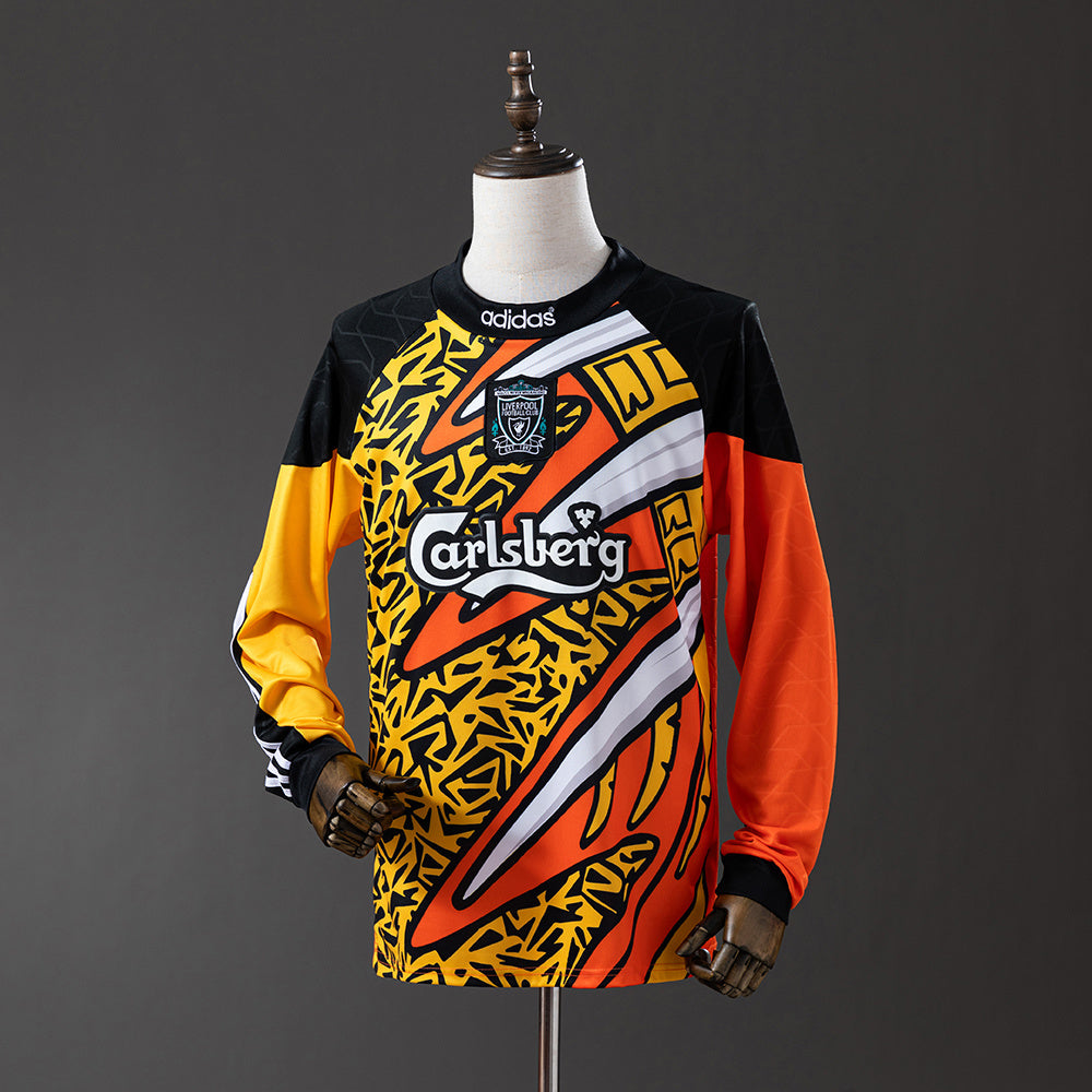 Liverpool Jersey 1995-96 Goalkeeper Retro Football Kit Long