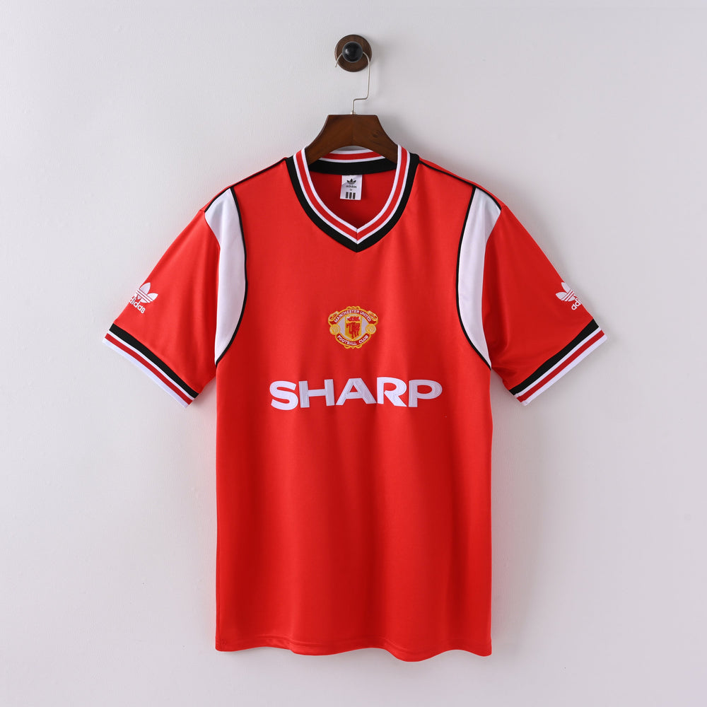 Retro Manchester United Home Jersey 1985 Football Kit Soccer