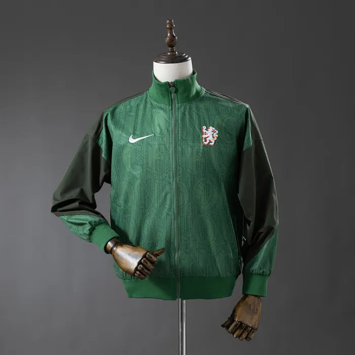 Chelsea Windbreaker 2025/26 Army Green Football Kit product image 1