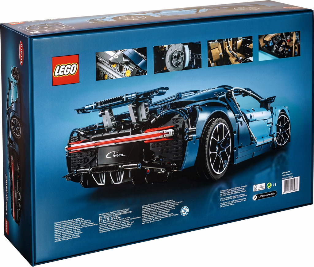 42083 LEGO Bugatti Chiron PRE-OWNED CERTIFIED product image 2, provided for visual reference and product detail review