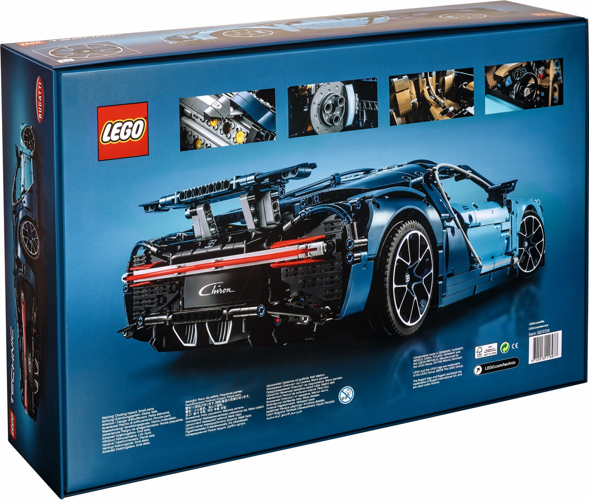 42083 LEGO Bugatti Chiron PRE-OWNED CERTIFIED product image 2, provided for visual reference and product detail review