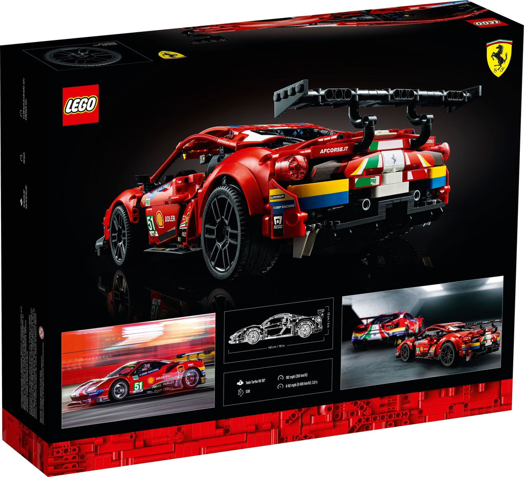 42125 LEGO Ferrari 488 GTE "AF Corse #51" PRE-OWNED CERTIFIED product image 2, provided for visual reference and product