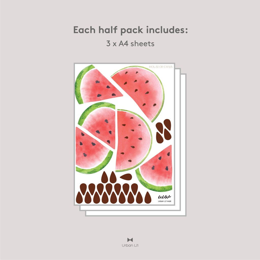 One In a Melon Fabric Decal by Houseofchais x Urban Li'l