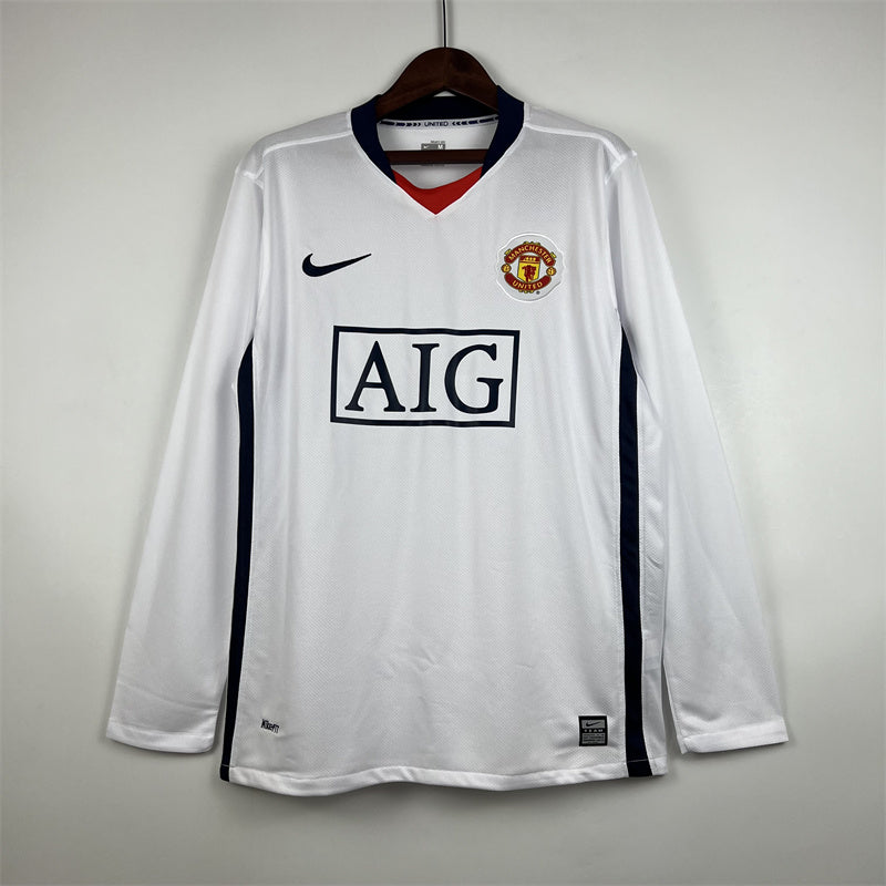 Manchester United Jersey Away Kit 2007/08 Retro Long product image 1