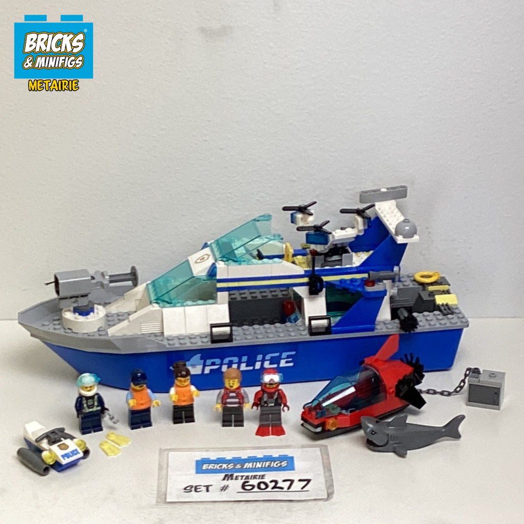 60277 Police Patrol Boat (U) product image 1, provided for visual reference and product detail review