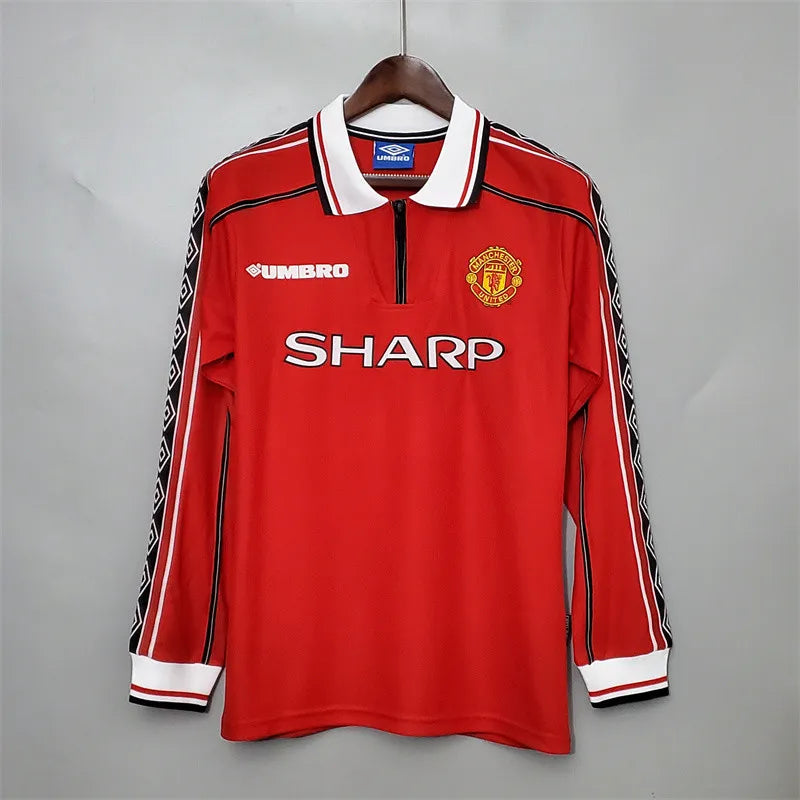 Manchester United Jersey Home Kit 1998/99 Retro Long