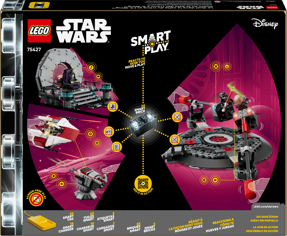 75427 SMART Play™: Throne Room Duel & A-Wing™ product image 2, provided for visual reference and product detail review