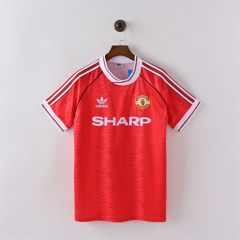 Retro Manchester United Jersey 1991-92 Home Football Kit