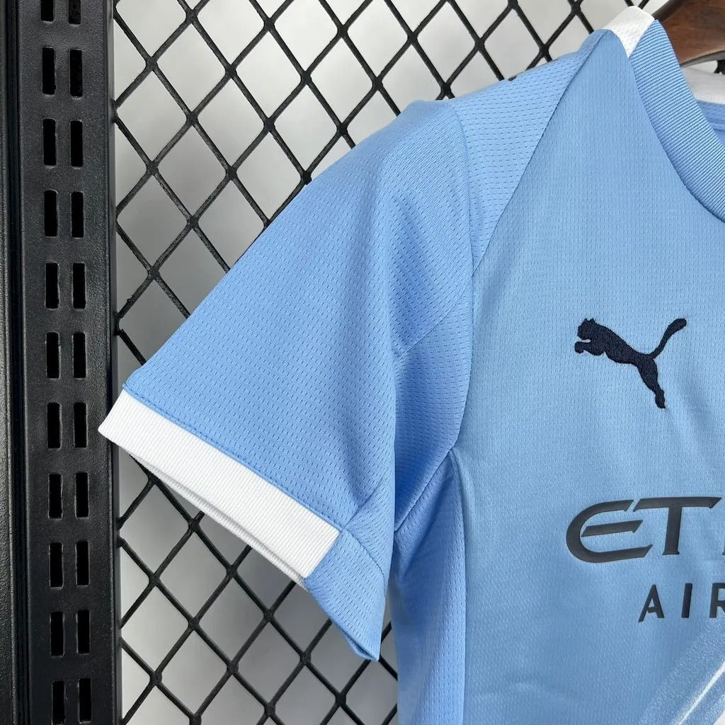 Kids Manchester City Home Jersey 25/26 Football Kit Soccer product image 4