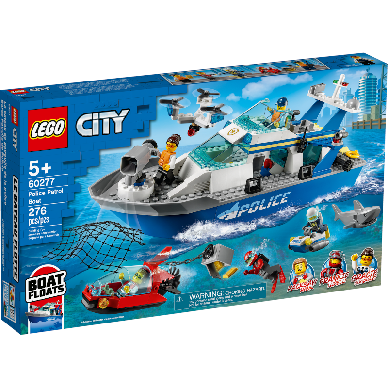 60277 Police Patrol Boat product image 1, provided for visual reference and product detail review