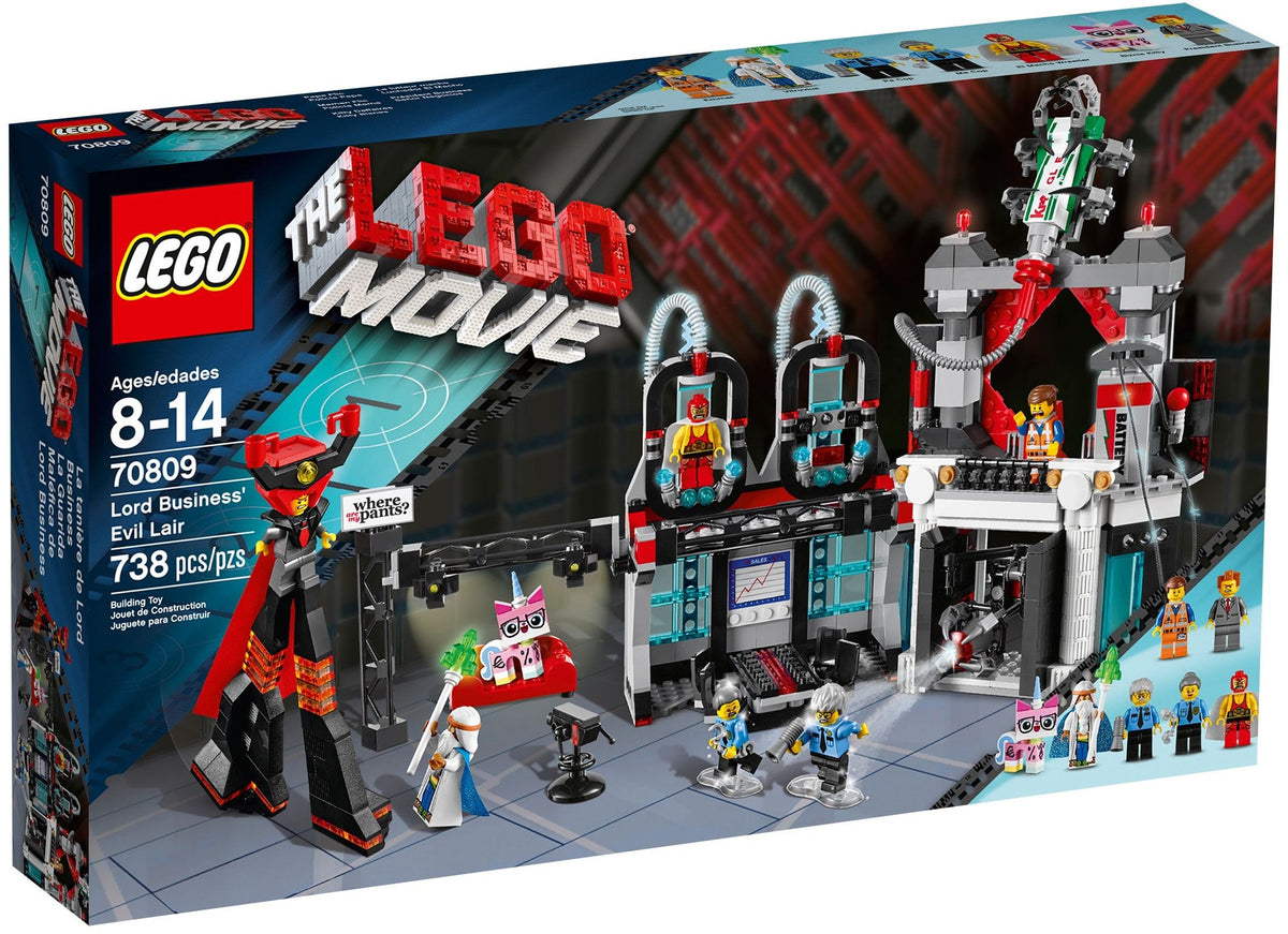70809 LEGO Lord Business' Evil Lair PRE-OWNED CERTIFIED product image 1, provided for visual reference and product detail