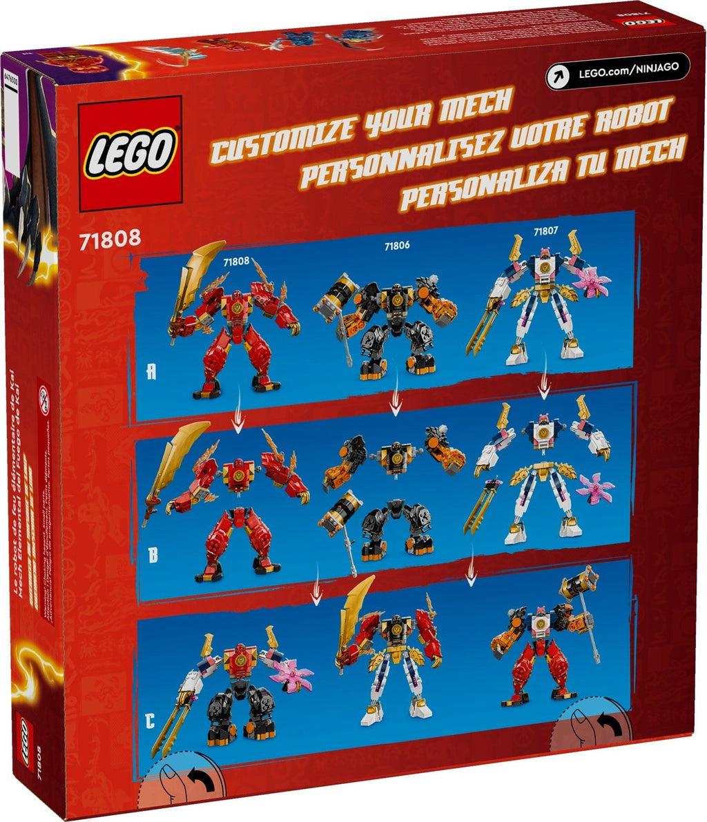 71808 LEGO Kai's Elemental Fire Mech product image 2, provided for visual reference and product detail review