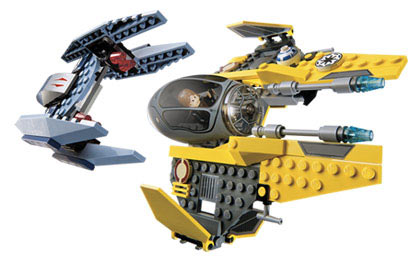 7256 LEGO Jedi Starfighter & Vulture Droid PRE-OWNED CERTIFIED product image 3, provided for visual reference and product