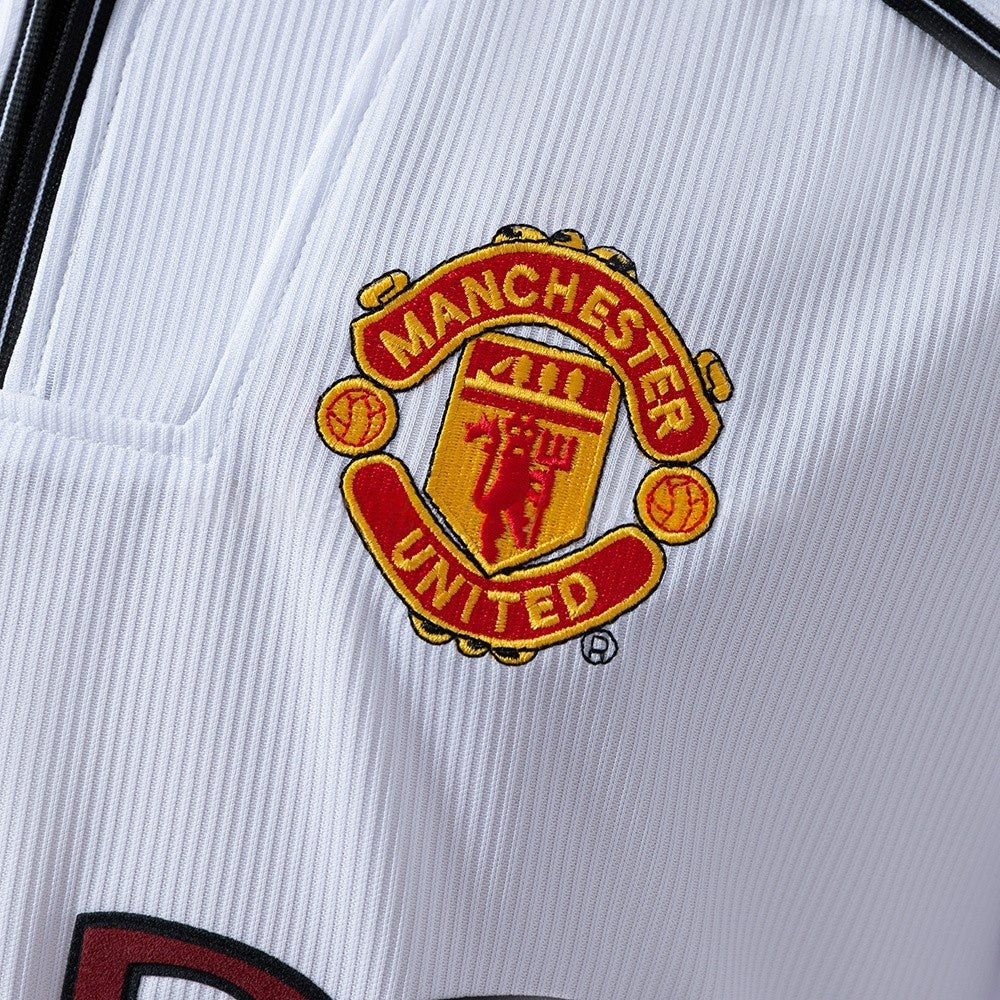 Manchester United Jersey 1998-99 Home White Retro Kit Long product image 5