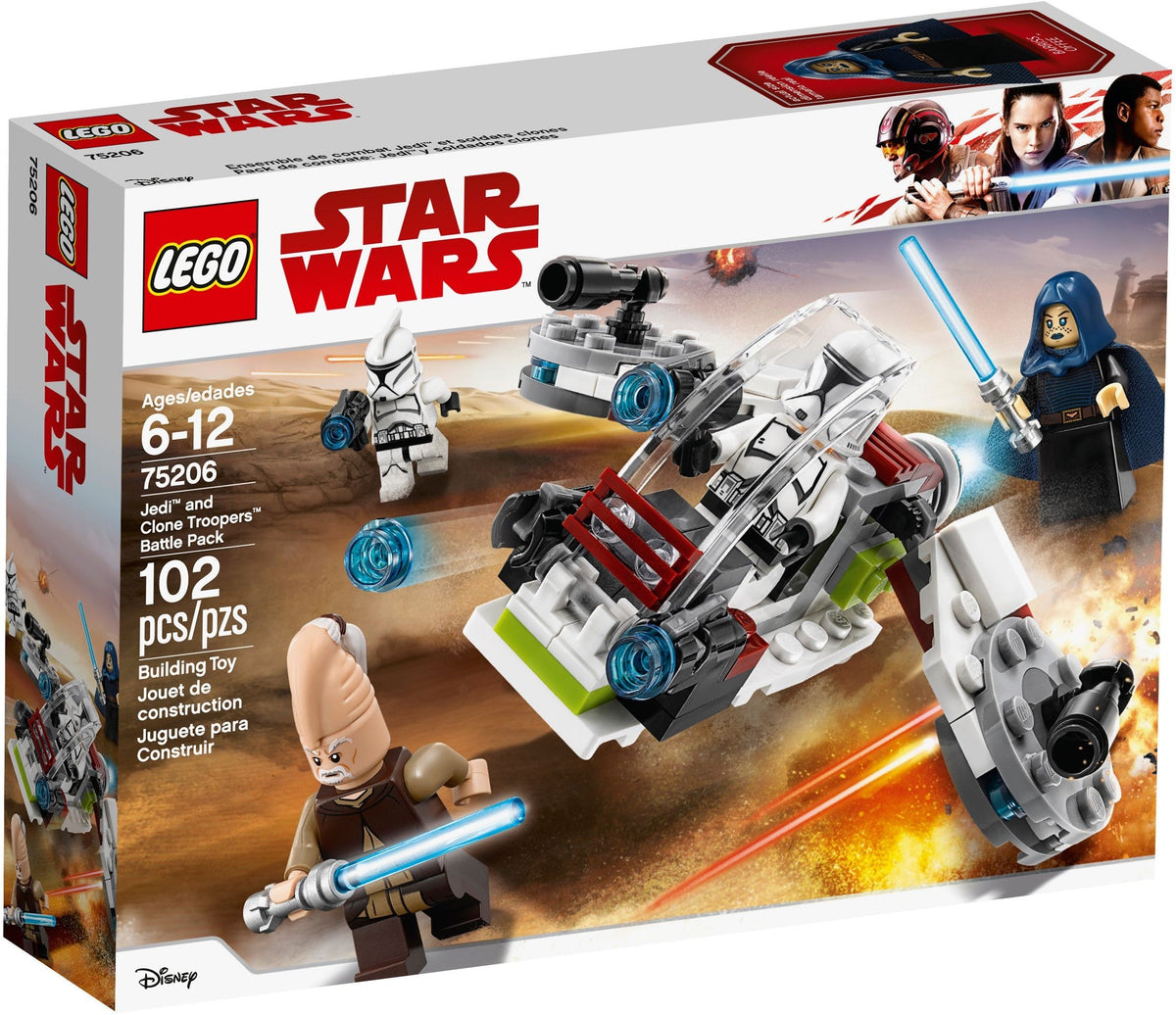 LEGO 75206 Jedi and Clone Troopers Battle Pack product image 1, provided for visual reference and product detail review