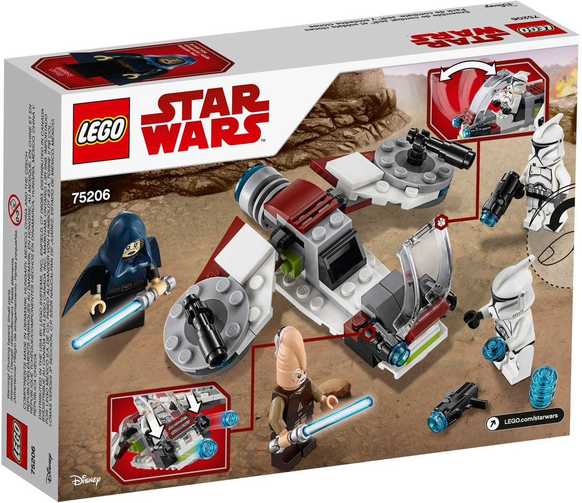 LEGO 75206 Jedi and Clone Troopers Battle Pack product image 2, provided for visual reference and product detail review