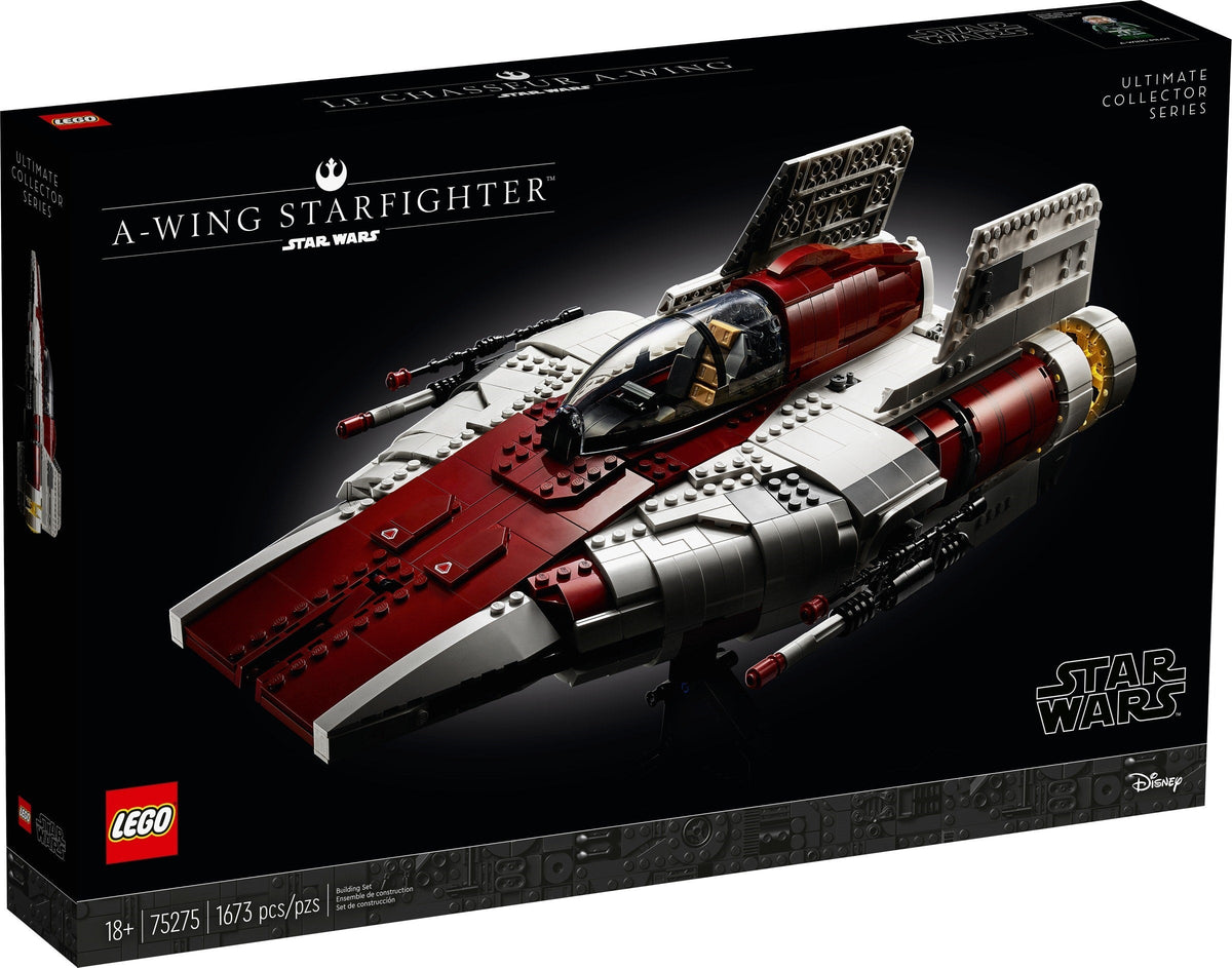 75275 A-wing Starfighter PRE-OWNED CERTIFIED product image 1, provided for visual reference and product detail review