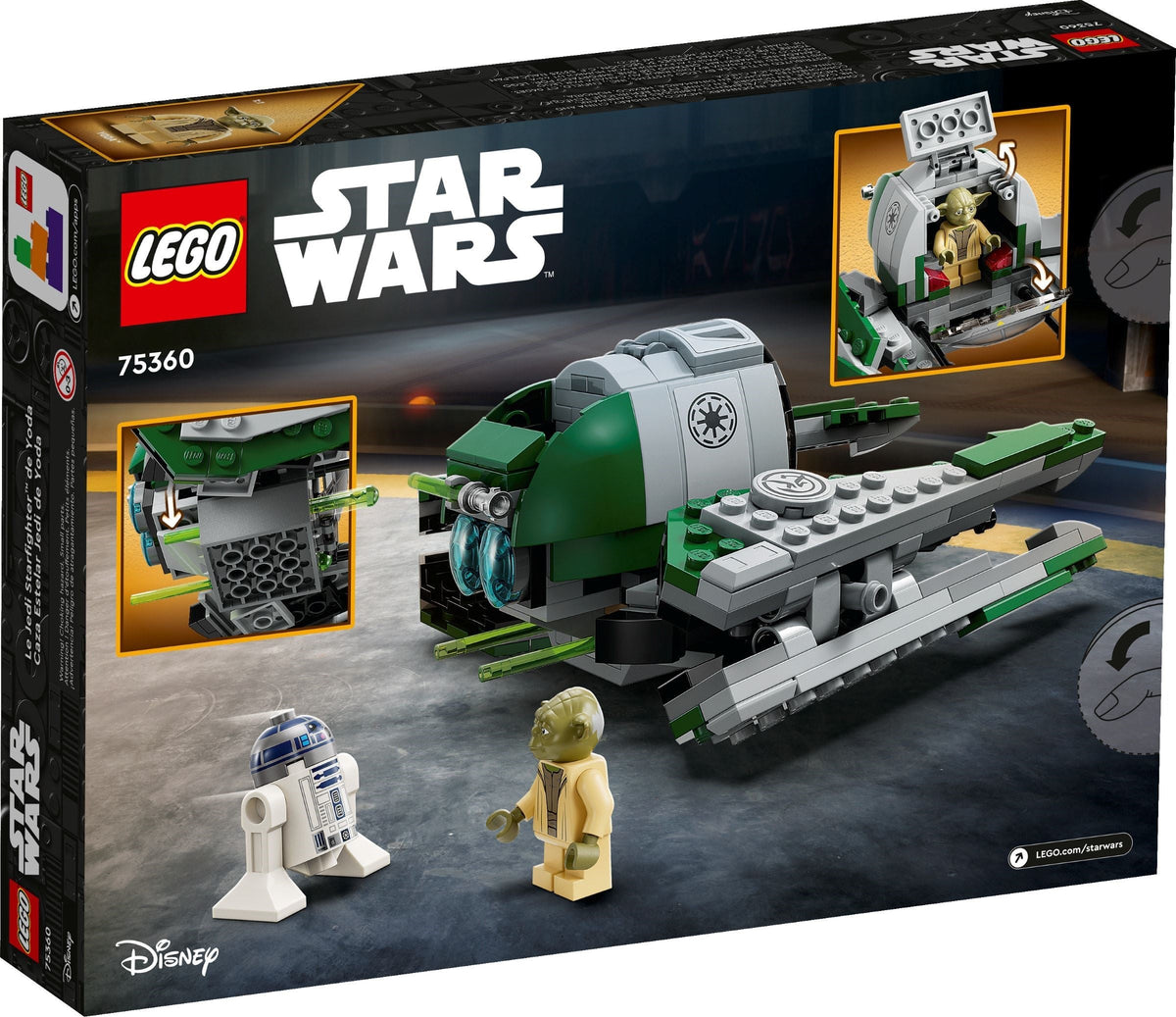75360 LEGO Yoda's Jedi Starfighter PRE-OWNED CERTIFIED product image 2, provided for visual reference and product detail