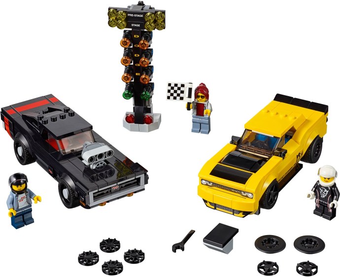 75893 LEGO 2018 Dodge Challenger SRT Demon and 1970 Dodge Charger R/T OPEN BOX NEW product image 3, provided for visual