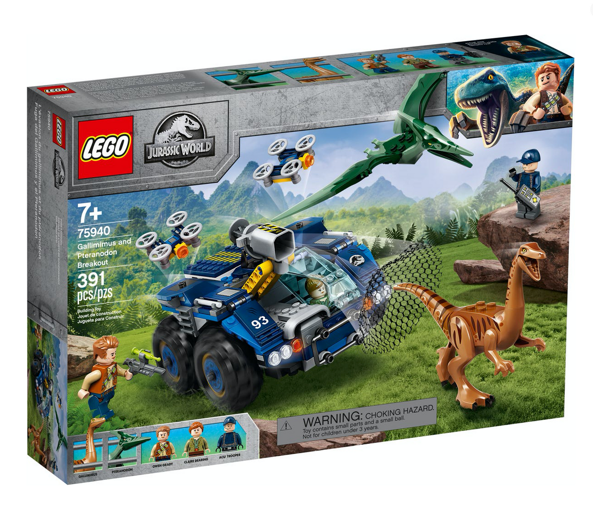 75940 Gallimimus and Pteranodon Breakout* product image 1, provided for visual reference and product detail review