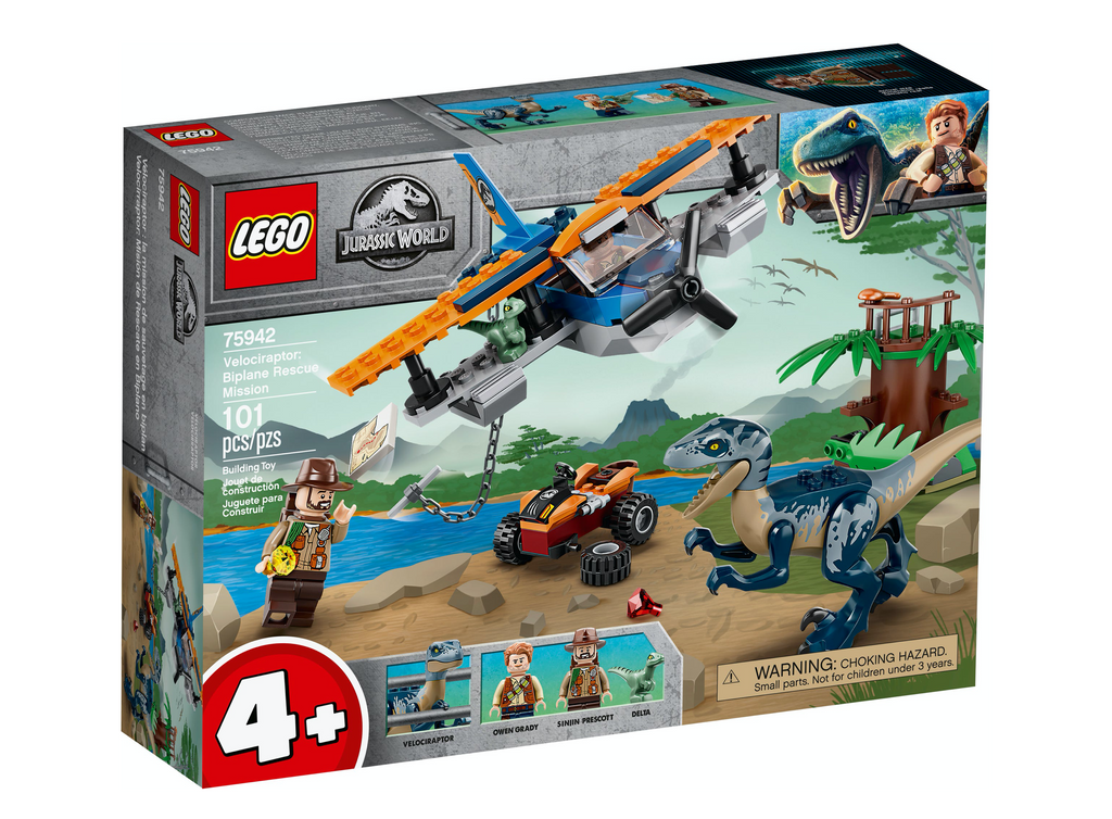 75942 Velociraptor: Biplane Rescue Mission product image 1, provided for visual reference and product detail review