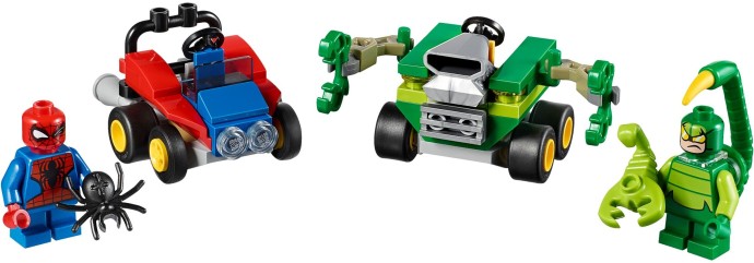 76071 Mighty Micros: Spider-Man vs. Scorpion PRE-OWNED CERTIFIED product image 2, provided for visual reference and product
