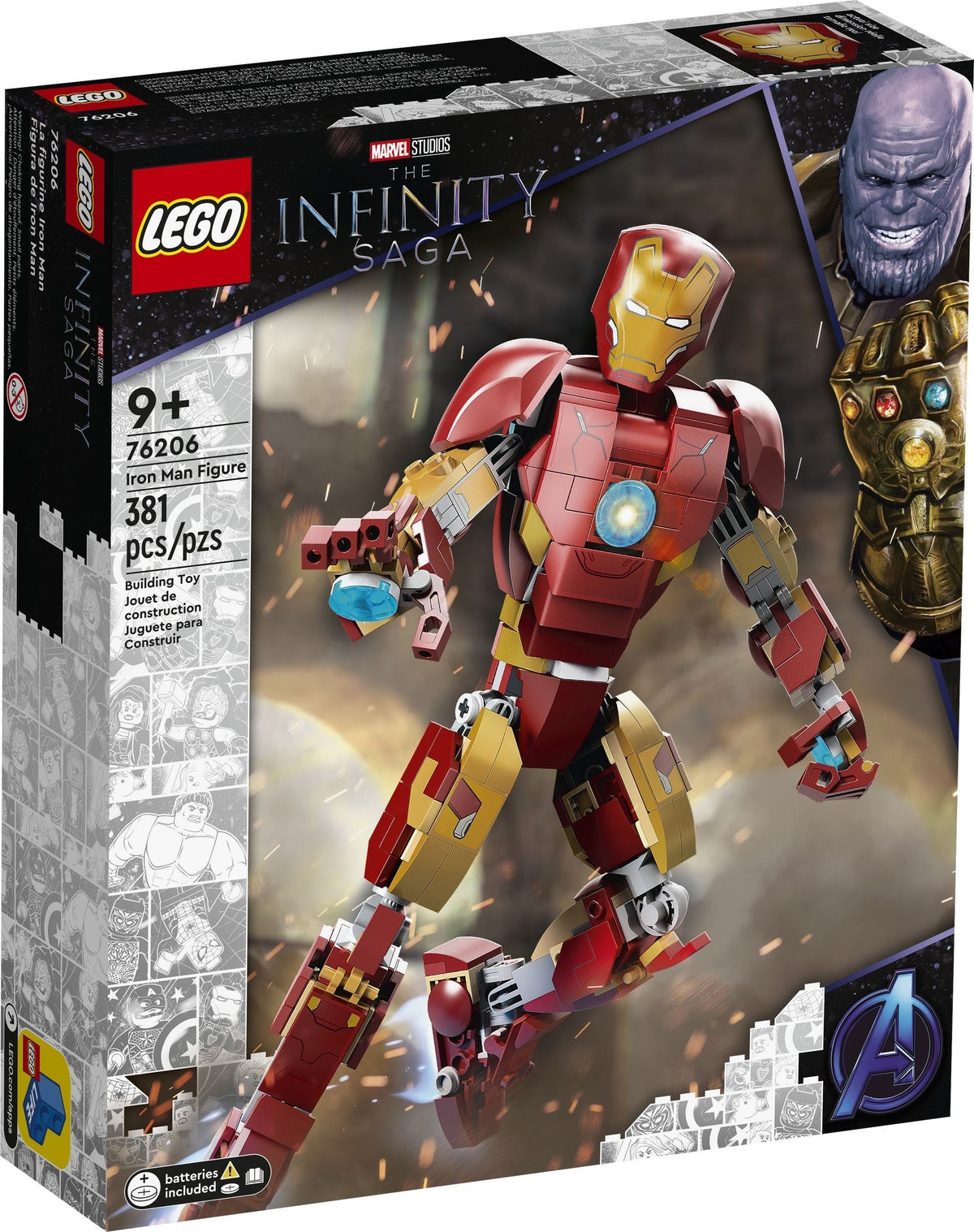76206 Iron Man Figure product image 1, provided for visual reference and product detail review