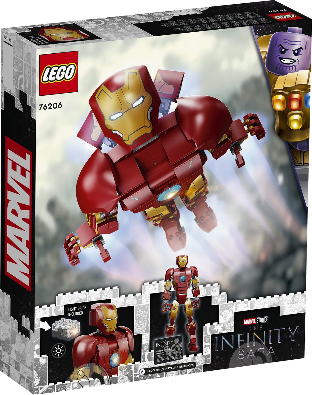 76206 Iron Man Figure product image 2, provided for visual reference and product detail review