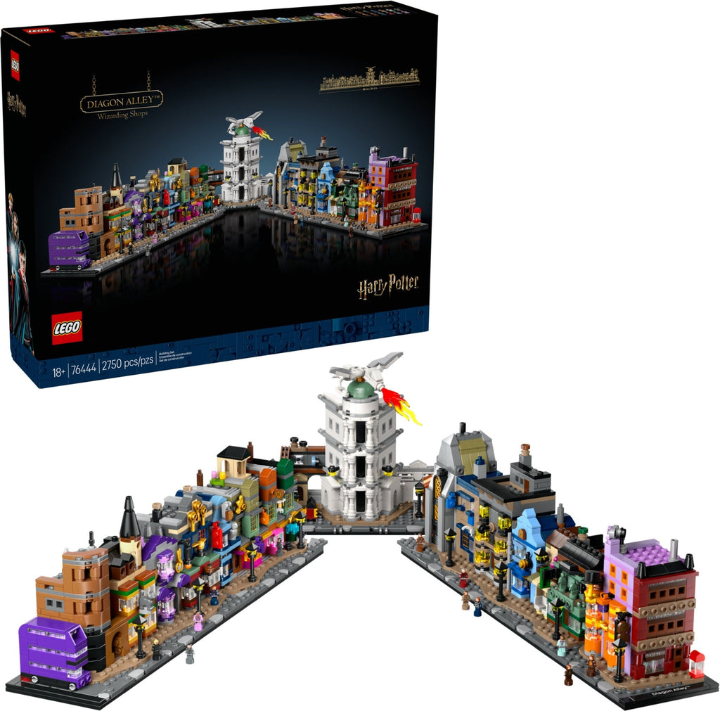76444 Diagon Alley Wizarding Shops OPEN BOX NEW product image 1, provided for visual reference and product detail review