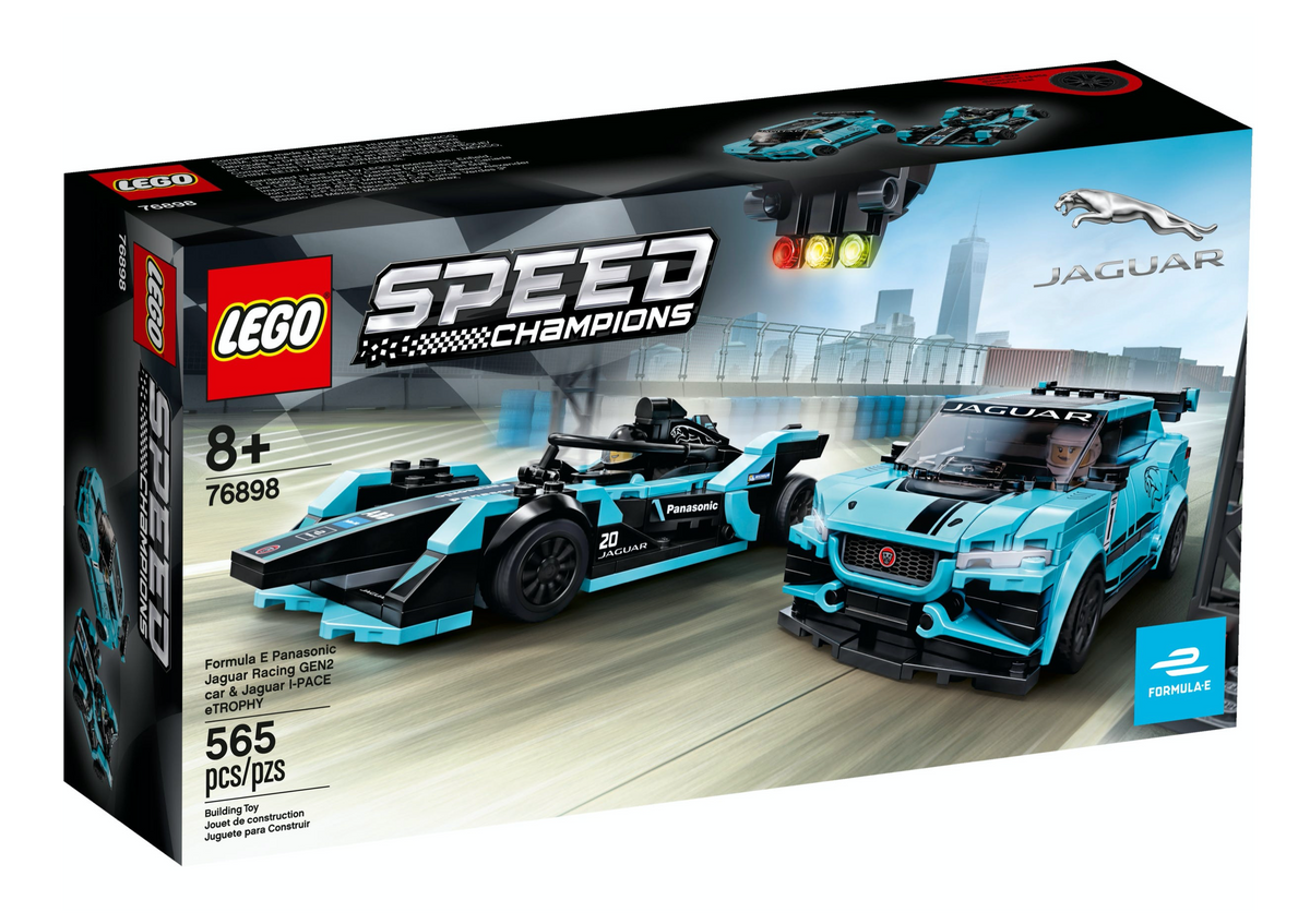76898 Formula E Panasonic Jaguar Racing Gen2 Car & Jaguar I-Pace eTrophy product image 1, provided for visual reference and