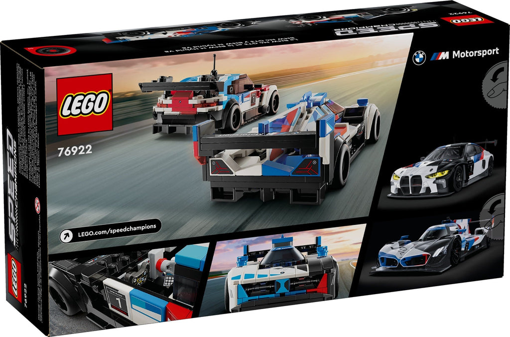 76922 LEGO BMW M4 GT3 & BMW M Hybrid V8 Race Cars product image 2, provided for visual reference and product detail review