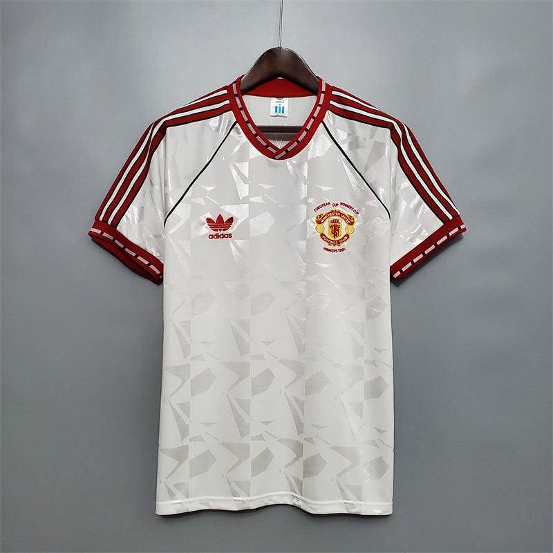 Manchester United Jersey Away Kit 1991 Retro Football Team