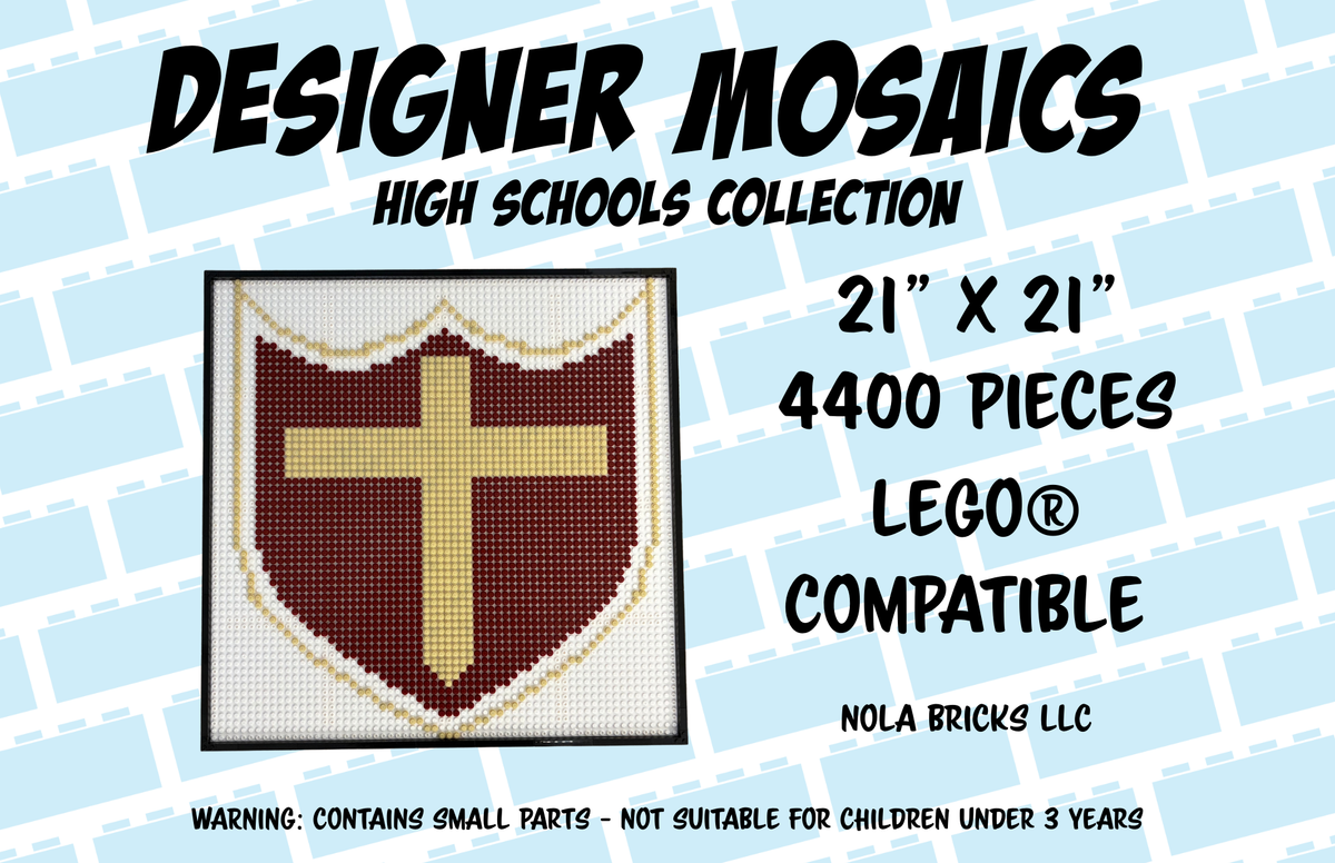 Designer Mosaics - Brother Martin 4x4 product image 1, provided for visual reference and product detail review