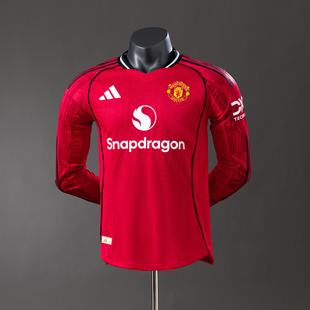 Manchester United Jersey 25/26 Home Football Kit Long