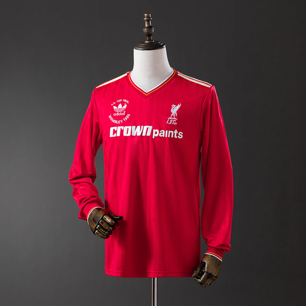 Liverpool Jersey 1986-87 Home Retro Football Kit Long product image 1