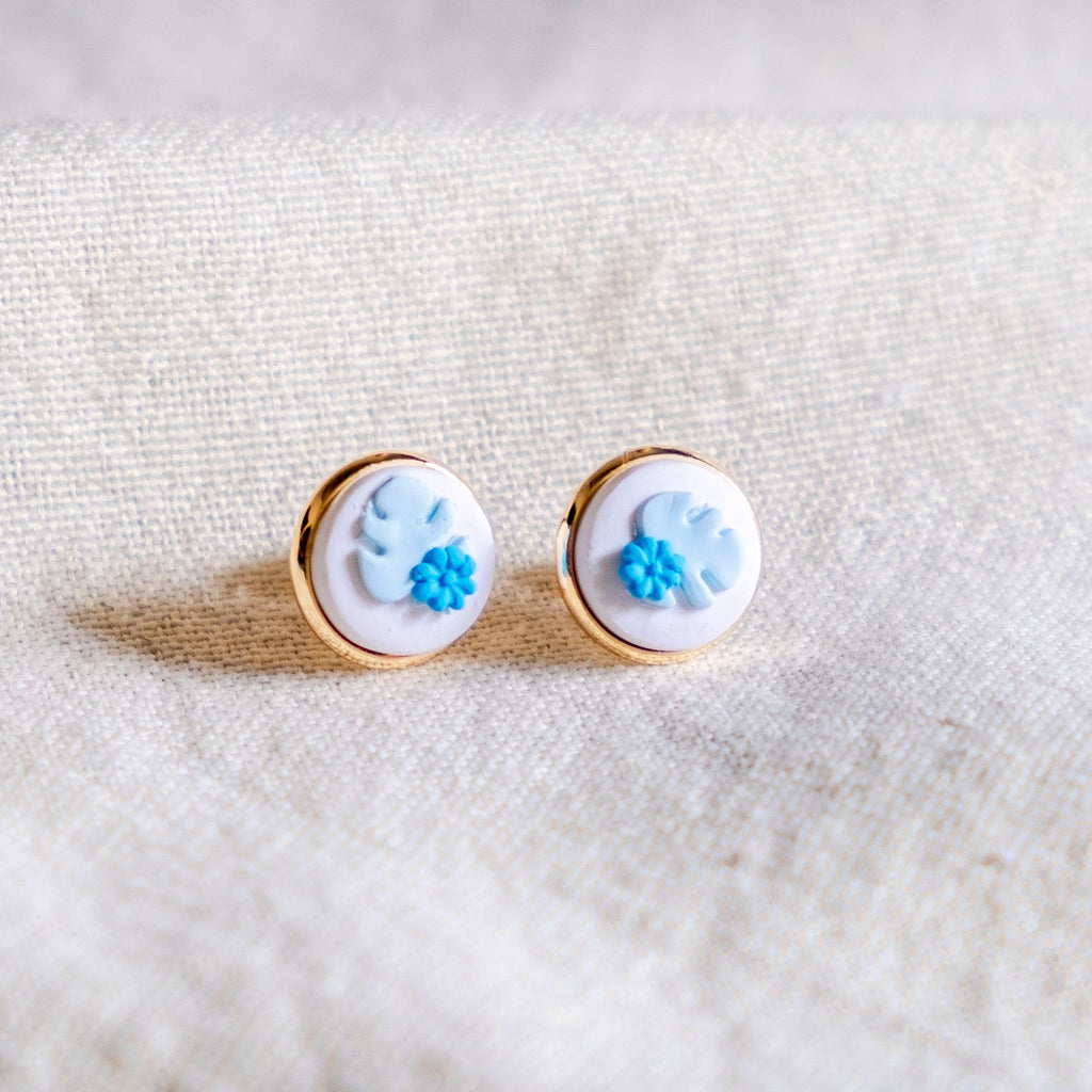 Mellow Resurgence Stud Handmade Polymer Clay Earring