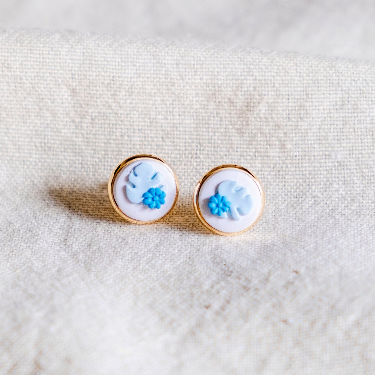Mellow Resurgence Stud Handmade Polymer Clay Earring