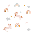 Enchanted Rainbow Unicorn Fabric Decal